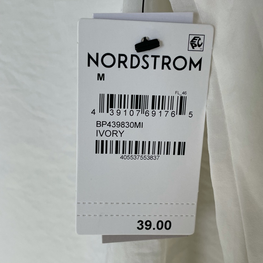 NWT Nordstrom Lace Trim Satin Camisole - Picture 7 of 7